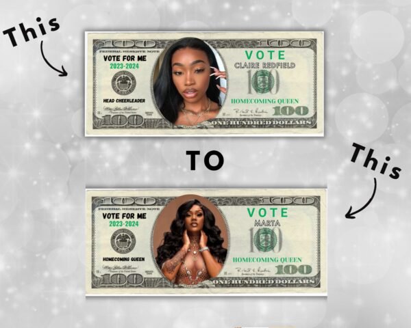 Homecoming Campaign Money Editable Fake Money Prom Queen - Image 4