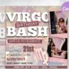 Virgo Birthday Digital Flyer Virgo Season Birthday Birthday