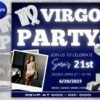 Virgo Birthday Digital Flyer Virgo Season Birthday Birthday