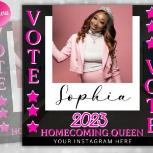 Vote Homecoming Queen Flyer Homecoming Flyer Campaign Flyer