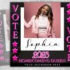 Vote Homecoming Queen Flyer Homecoming Flyer Campaign Flyer - Image 2
