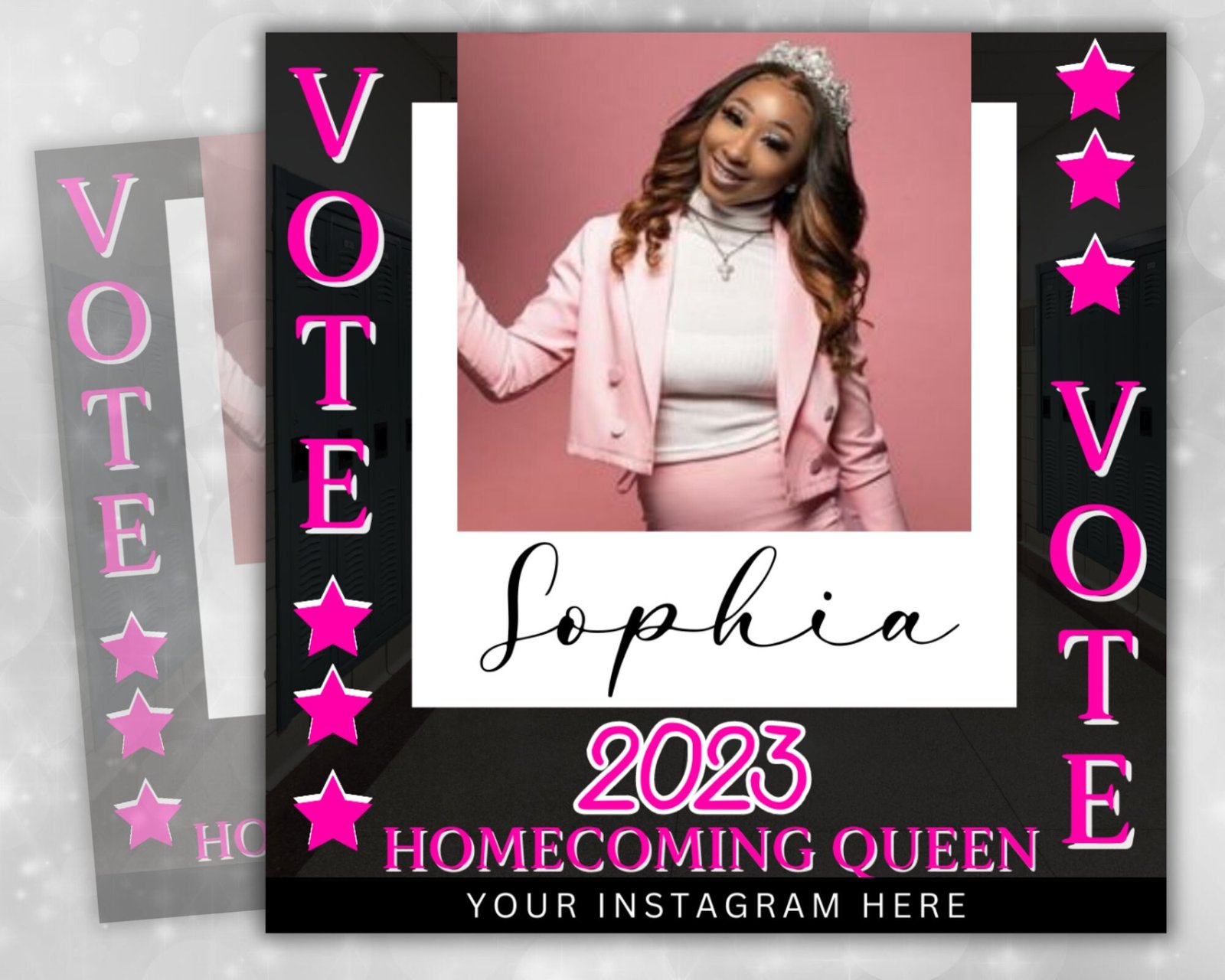 Vote Homecoming Queen Flyer Homecoming Flyer Campaign Flyer - Image 2