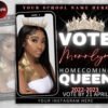 Vote Homecoming Queen Flyer Homecoming Flyer Campaign Flyer
