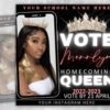 Vote Homecoming Queen Flyer Homecoming Flyer Campaign Flyer - Image 2