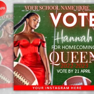 Vote Homecoming Queen Flyer Homecoming Flyer Campaign Flyer