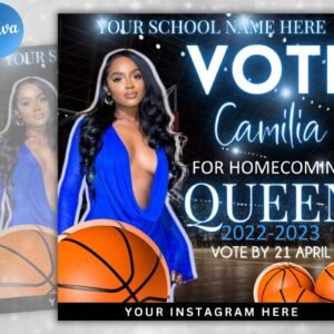 Vote Homecoming Queen Flyer Homecoming Flyer Campaign Flyer