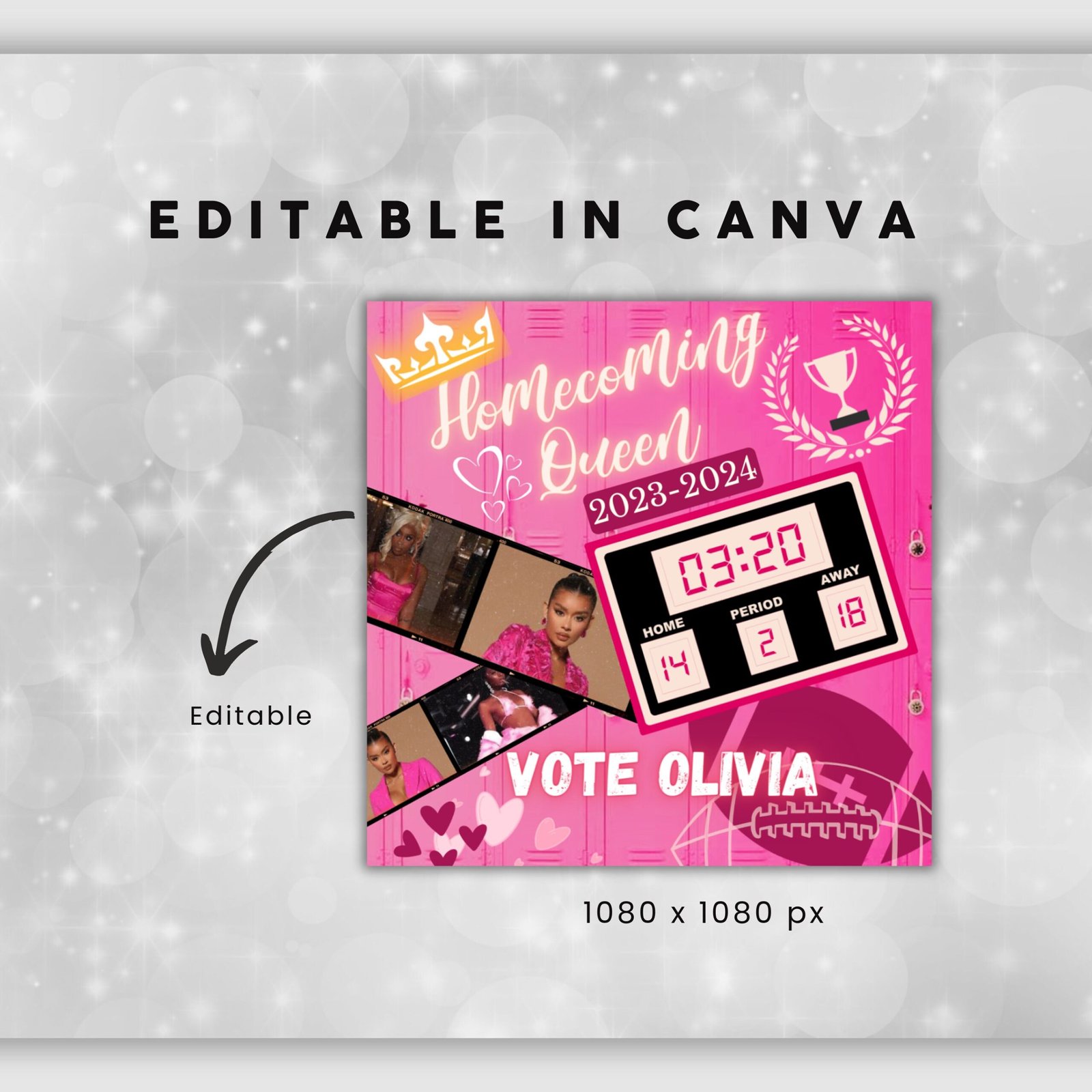 Vote Homecoming Queen Flyer Homecoming Flyer Campaign Flyer - Image 4