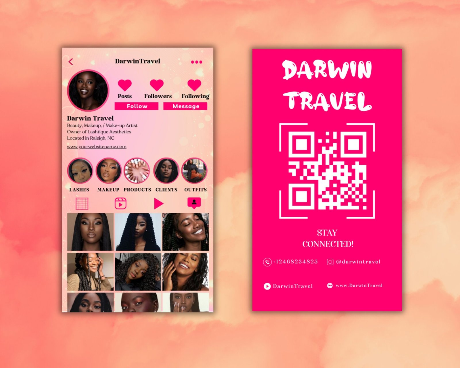 Instagram Business Card 2023 DIY Canva Business Card - Image 4