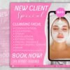 Facial Specials Flyer DIY Canva Template Facial Treatment - Image 2