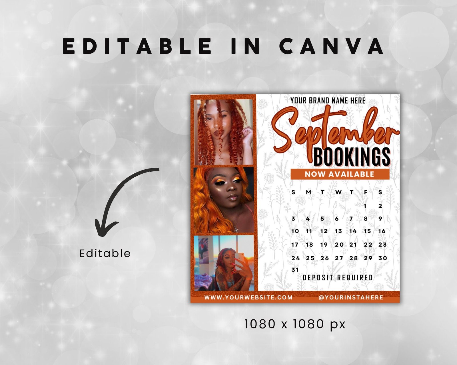 Editable September Fall Flyer Booking Now Available Appointment - Image 3