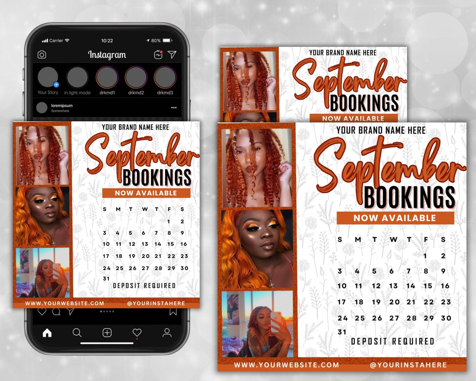 Editable September Fall Flyer Booking Now Available Appointment - Image 2