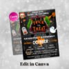 EDITABLE Trunk or Treat Halloween Flyer Trunk or