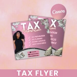Tax Flyer Editable Tax Prep Flyer Tax Preparer