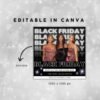 Editable Black Friday Flyer Black Friday Hair Flyer - Image 3