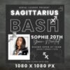Sagittarius Birthday Flyer Birthday Template Birthday Girl Party - Image 3
