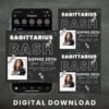 Sagittarius Birthday Flyer Birthday Template Birthday Girl Party - Image 2
