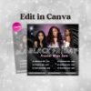 Editable Black Friday Flyer Black Friday Hair Flyer