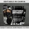 Sagittarius Birthday Flyer Birthday Template Birthday Girl Party