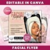 Facial Specials Flyer DIY Canva Template Facial Treatment
