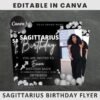 Sagittarius Birthday Flyer Sagittarius Birthday Invitation Birthday Flyer