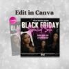 Black Friday Flyer Pink Friday Sale flyer Editable