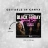 Black Friday Flyer Pink Friday Sale flyer Editable - Image 3
