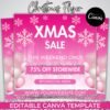 Pink Christmas Sale Flyer DIY Flyer Template Design