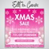 Pink Christmas Sale Flyer DIY Flyer Template Design - Image 3