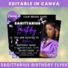 Sagittarius Birthday Flyer Sagittarius Birthday Invitation Birthday Flyer
