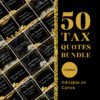 Tax Prep Quotes Bundle Bundle of 50 Gold