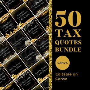 50 Tax Prep Quotes Bundle Tax Season Quotes