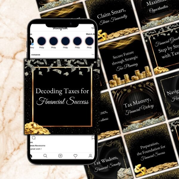 50 Tax Prep Quotes Bundle Tax Season Quotes - Image 2