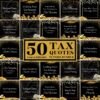 Tax Prep Quotes Bundle Bundle of 50 Gold