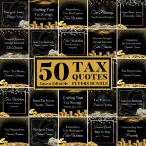 50 Tax Prep Quotes Bundle Tax Season Quotes