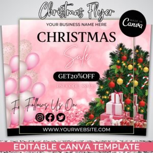 Christmas Sale Flyer Book Now Flyer Christmas Flyer