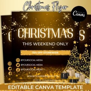 Christmas Sale Flyer Book Now Flyer Christmas Flyer