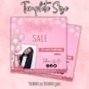 Pink Christmas Sale Flyer DIY Flyer Template Design - Image 2