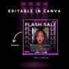 DIY Editable Flash Sale Flyer - Hair Makeup - Image 3