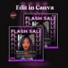 DIY Editable Flash Sale Flyer - Hair Makeup