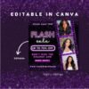 DIY Editable Flash Sale Flyer - Hair Makeup - Image 3
