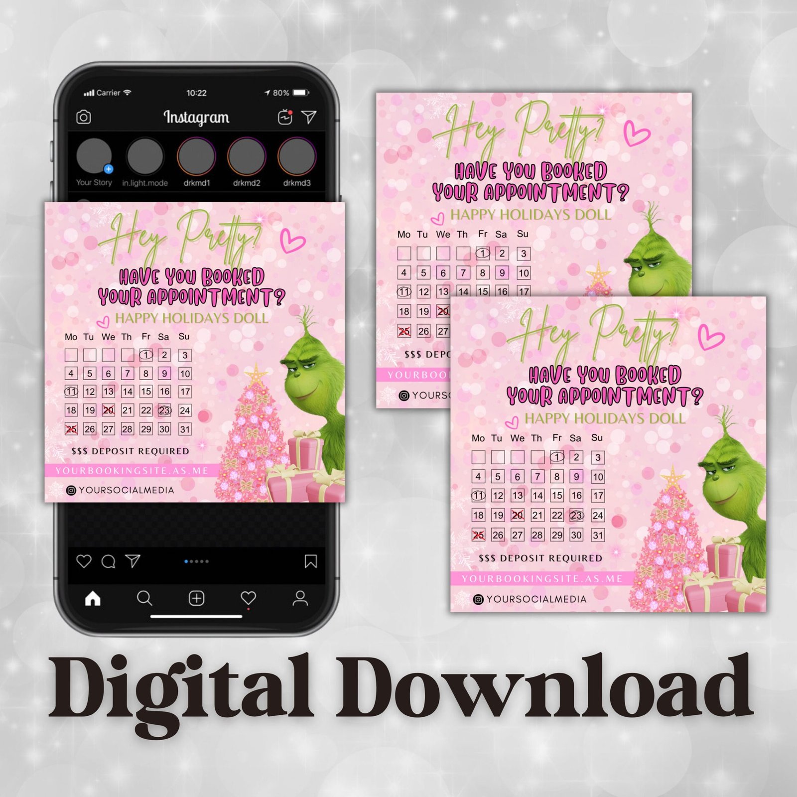 Christmas Have you booked flyer Install Flyer MUA - Image 2