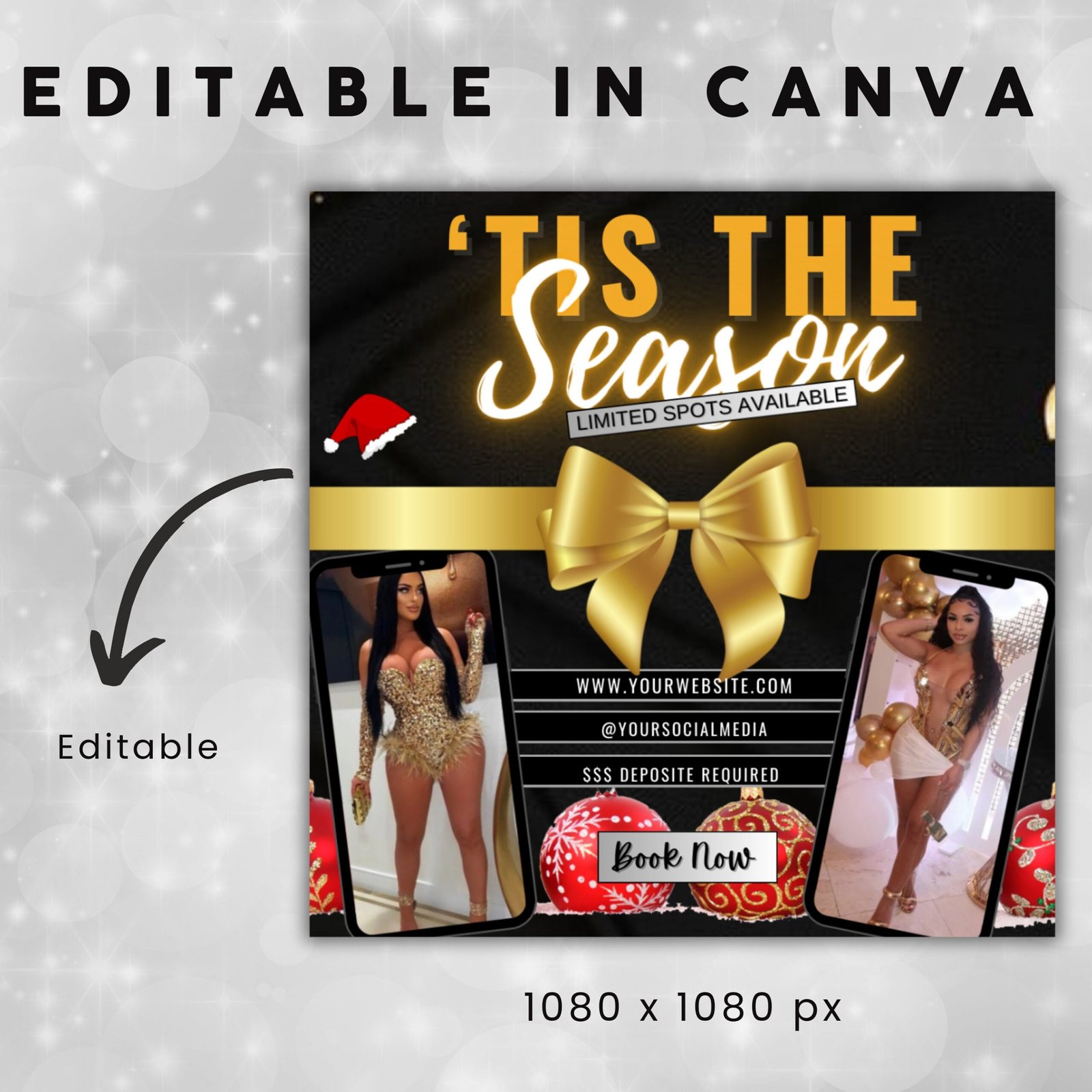 Tis the Season Sale Flyer DIY Holiday Sale - Image 3