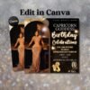Capricorn Birthday Flyer Birthday Girl Happy Birthday Flyer