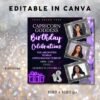 Capricorn Birthday Flyer Birthday Girl Happy Birthday Flyer - Image 3