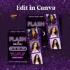 DIY Editable Flash Sale Flyer - Hair Makeup