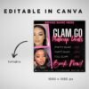Glam Go Makeup Flyer Makeup Artist Deals Flyer - Image 4