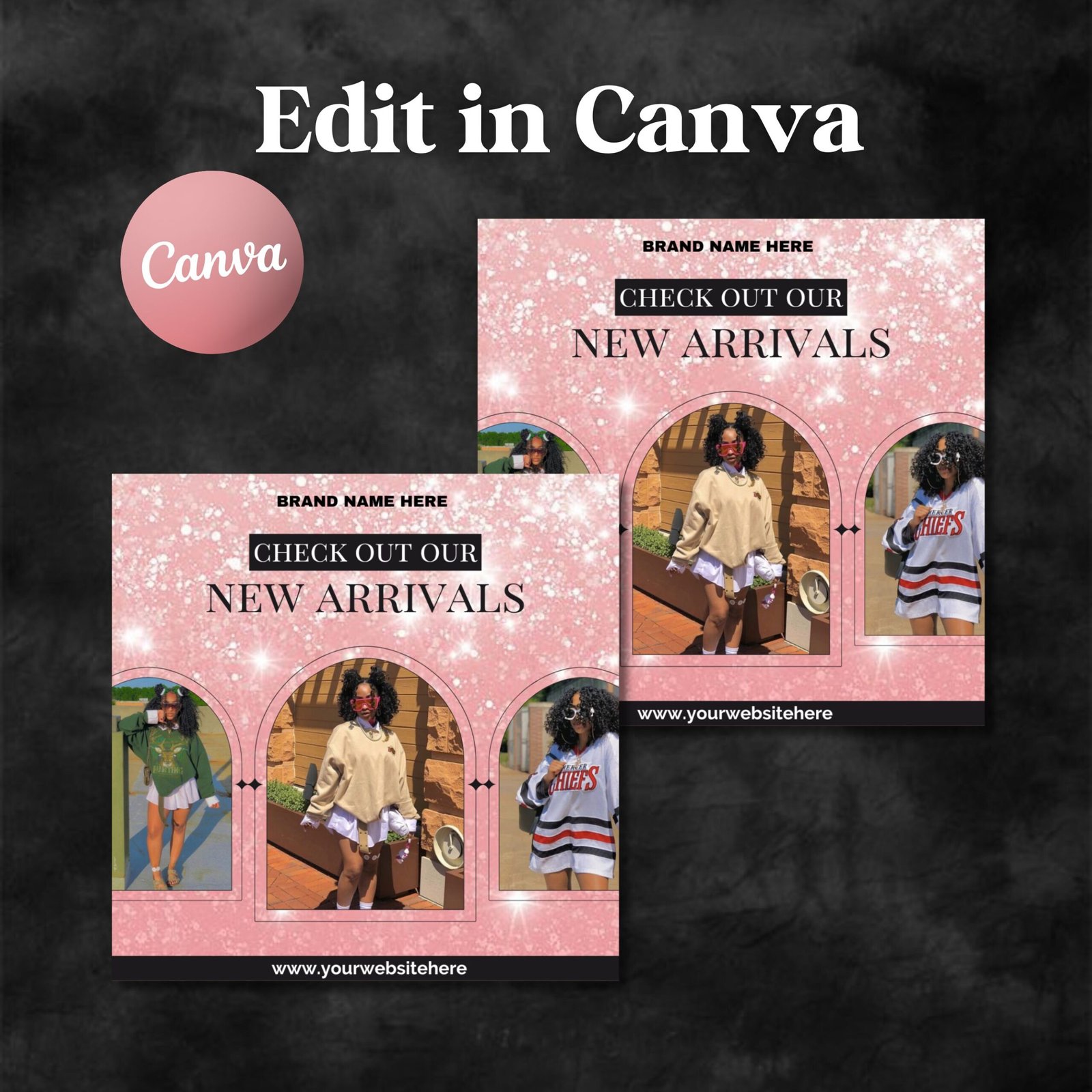DIY New Arrivals Social Media Flyer Pink and