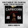 Capricorn Birthday Flyer Capricorn Bash Flyer Birthday Flyer - Image 3
