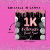 1K Followers Flyer Follower Template Social Media Follower - Image 3