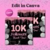 10K Followers Flyer Follower Template Social Media Follower